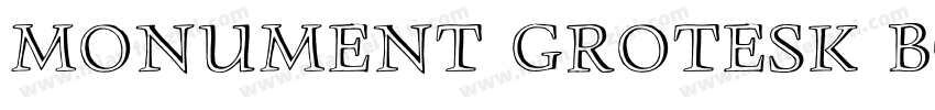 Monument Grotesk Bo字体转换